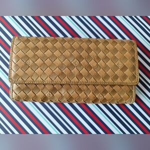 Vera Pelle Leather Weave Wallet